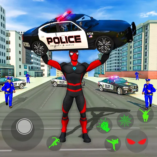 Взломанная Spider Miami Rope Hero Ninja  [МОД Много денег] — последняя версия apk на Андроид screen 1