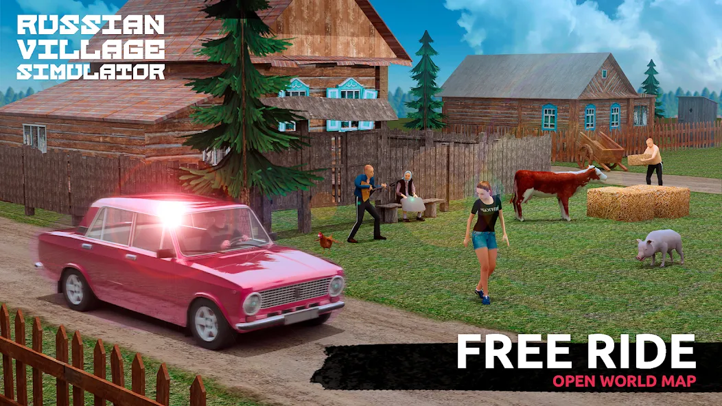 Скачать взлом Russian Village Simulator 3D  [МОД Бесконечные деньги] — стабильная версия apk на Андроид screen 2