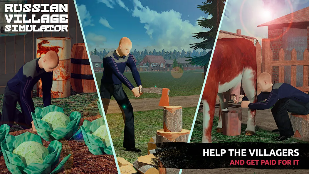 Скачать взлом Russian Village Simulator 3D  [МОД Бесконечные деньги] — стабильная версия apk на Андроид screen 3