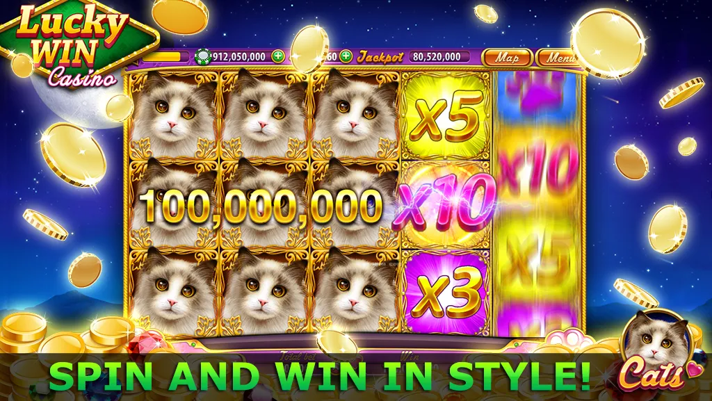 Скачать взломанную Lucky Win Casino™ SLOTS GAME (Лаки Вин казино СЛОТЫ ИГРА)  [МОД Меню] — стабильная версия apk на Андроид screen 1