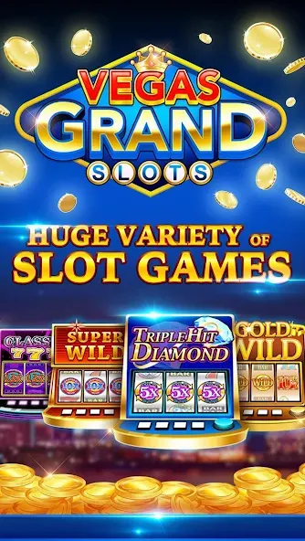 Взлом Vegas Grand Slots:Casino Games (Вегас Гранд Слоты)  [МОД Unlimited Money] — последняя версия apk на Андроид screen 1