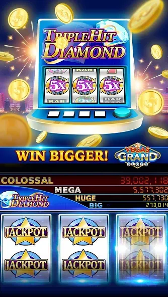 Взлом Vegas Grand Slots:Casino Games (Вегас Гранд Слоты)  [МОД Unlimited Money] — последняя версия apk на Андроид screen 5