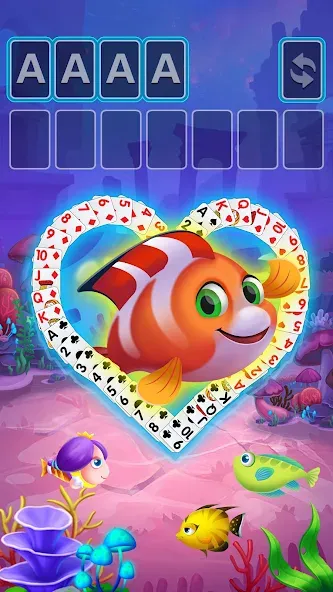 Скачать взломанную Solitaire Fish Klondike Card (Солитер Карточная игра Клондайк Фиш)  [МОД Много монет] — полная версия apk на Андроид screen 4