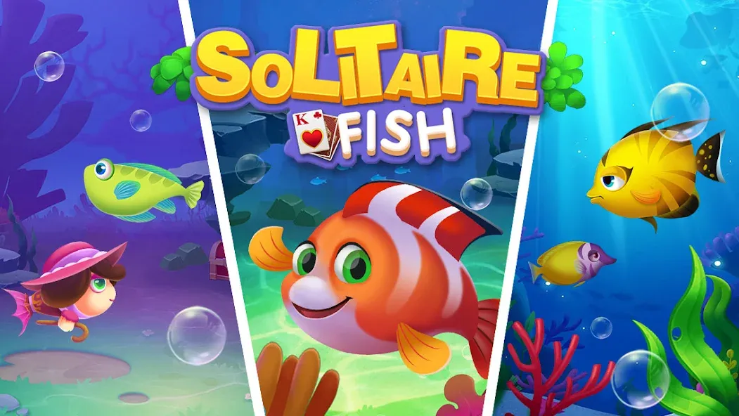 Скачать взломанную Solitaire Fish Klondike Card (Солитер Карточная игра Клондайк Фиш)  [МОД Много монет] — полная версия apk на Андроид screen 5