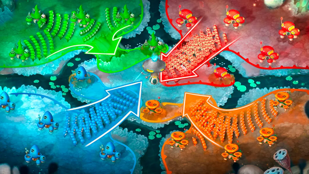 Взлом Mushroom Wars 2: RTS Strategy (Мушрум Варс 2)  [МОД Unlimited Money] — стабильная версия apk на Андроид screen 4