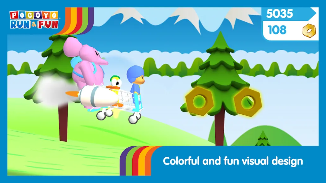 Взлом Pocoyo Run & Fun: Cartoon Jump  [МОД Много монет] — стабильная версия apk на Андроид screen 5