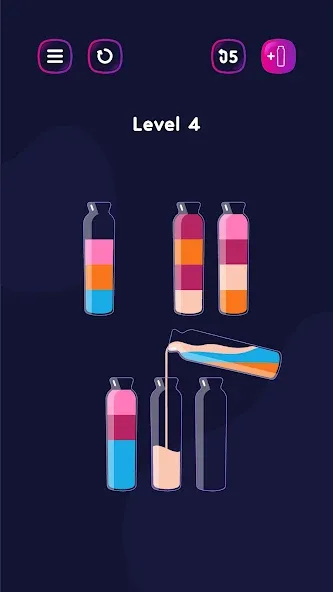 Взломанная Get Color — Water Sort Puzzle  [МОД Бесконечные монеты] — полная версия apk на Андроид screen 5