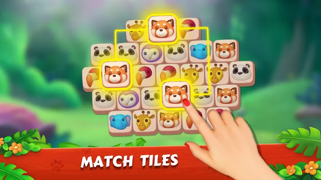 Скачать взлом Zoo Tile — Match Puzzle Game (Зу Тайл)  [МОД Unlimited Money] — последняя версия apk на Андроид screen 4