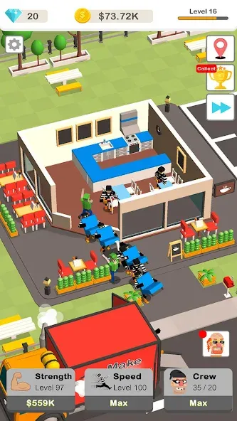 Скачать взломанную Idle Robbery (Айдл Роббери)  [МОД Unlimited Money] — полная версия apk на Андроид screen 5