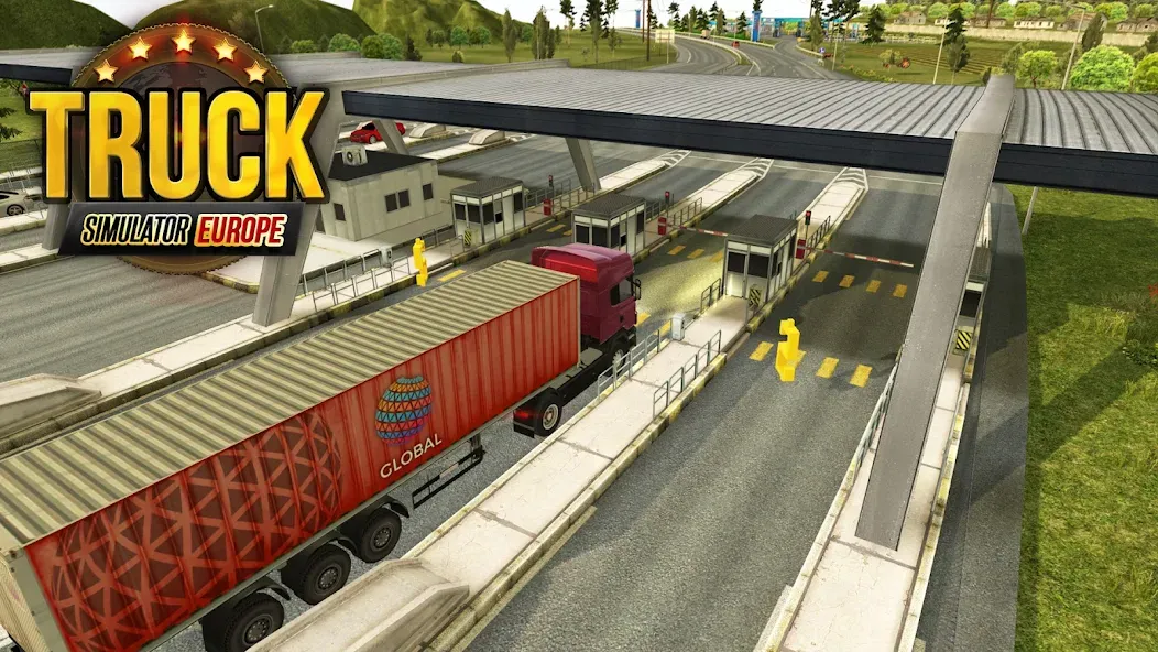 Скачать взломанную Truck Simulator : Europe  [МОД Unlocked] — стабильная версия apk на Андроид screen 1