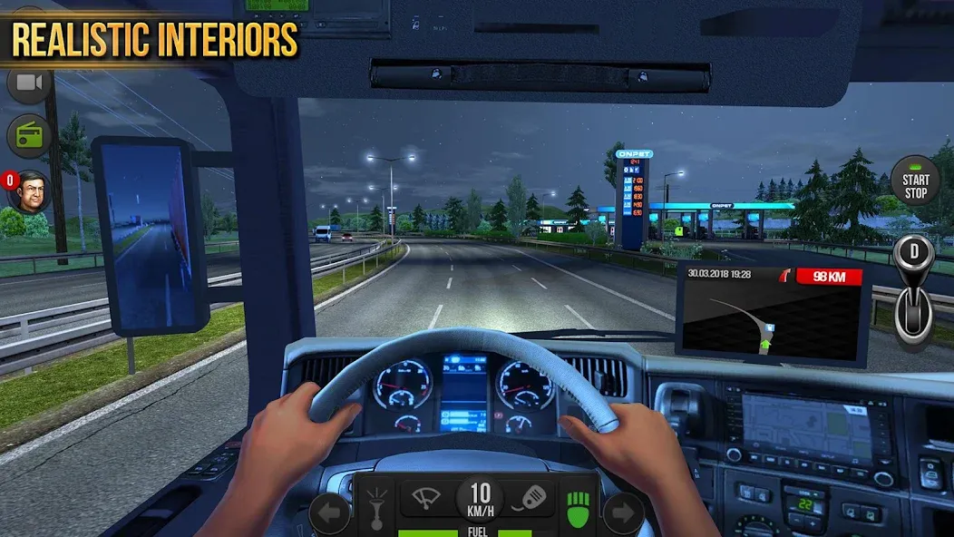 Скачать взломанную Truck Simulator : Europe  [МОД Unlocked] — стабильная версия apk на Андроид screen 4