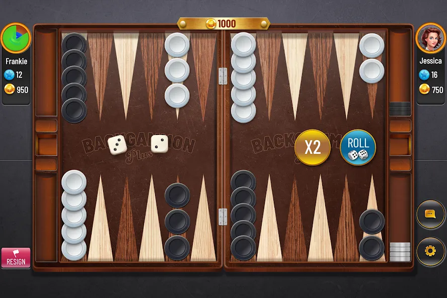 Скачать взлом Backgammon Plus — Board Game (Бэкгаммон Плюс)  [МОД Menu] — последняя версия apk на Андроид screen 1