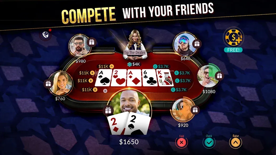 Взлом Zynga Poker ™ – Texas Holdem (Зинга Покер)  [МОД Все открыто] — полная версия apk на Андроид screen 3