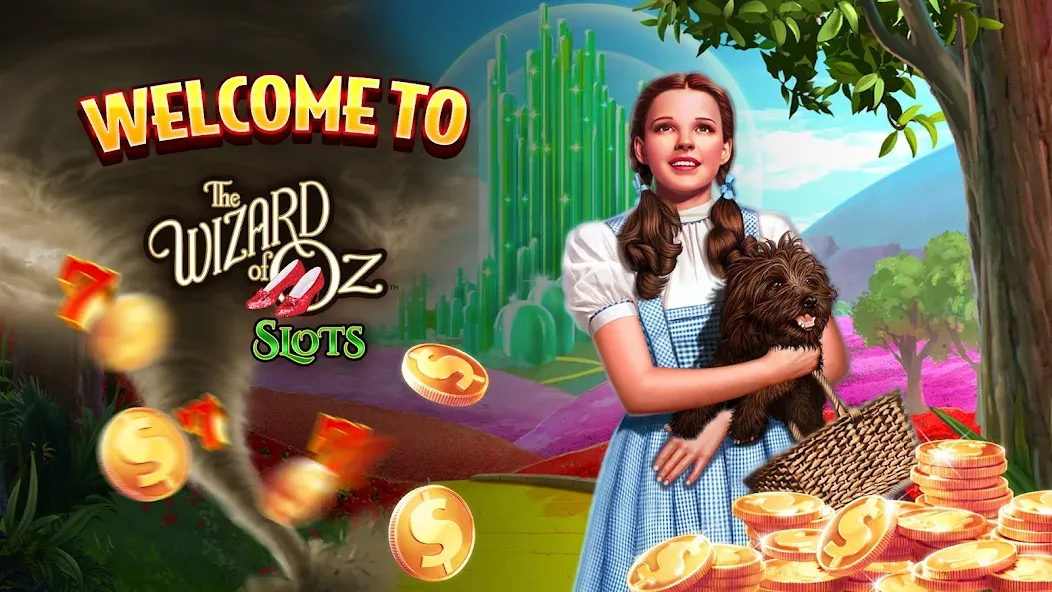 Взлом Wizard of Oz Slots Games (Волшебник из страны Оз игровой автомат)  [МОД Много денег] — полная версия apk на Андроид screen 1