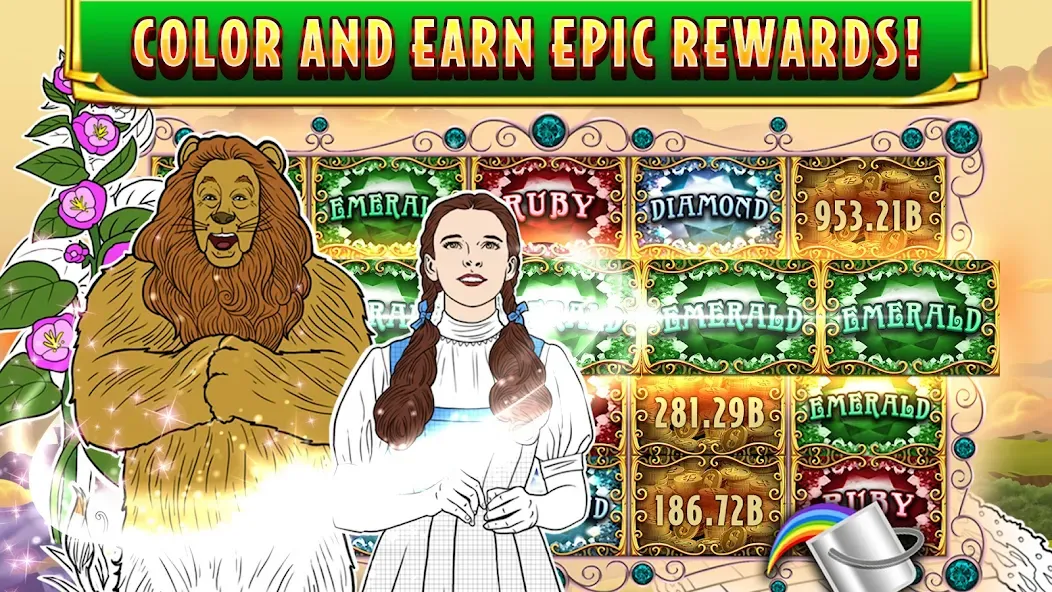 Взлом Wizard of Oz Slots Games (Волшебник из страны Оз игровой автомат)  [МОД Много денег] — полная версия apk на Андроид screen 5