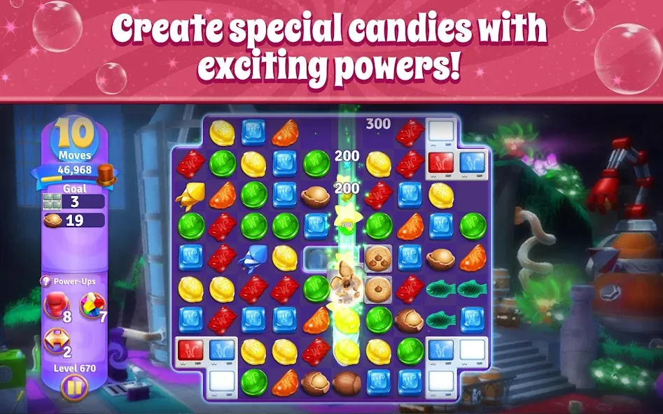 Взломанная Wonka's World of Candy Match 3  [МОД Меню] — стабильная версия apk на Андроид screen 4