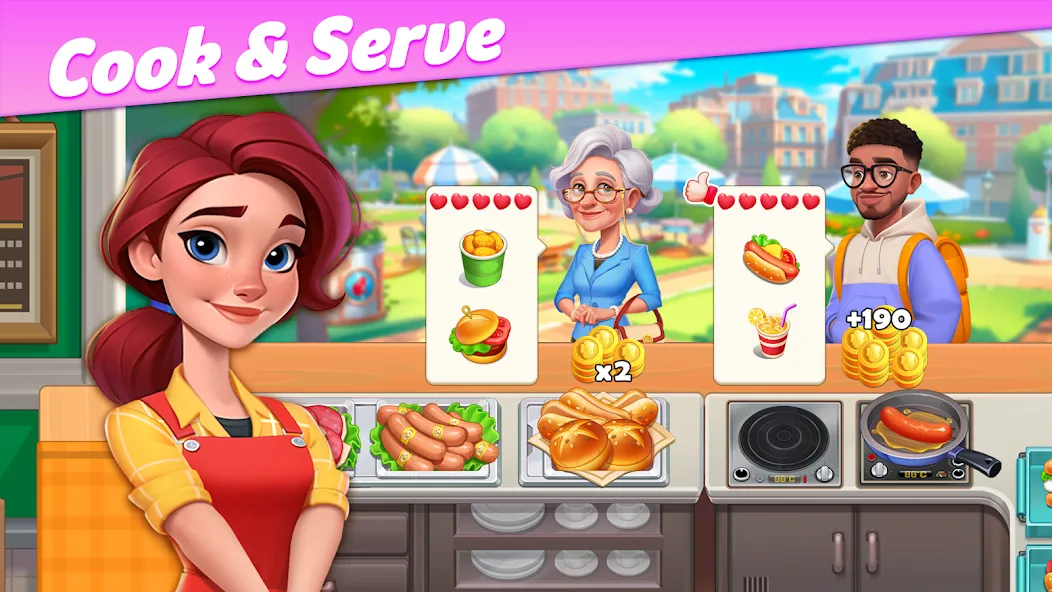 Взломанная Restaurant Rescue — Food Games (Ресторанный спасатель)  [МОД Много денег] — последняя версия apk на Андроид screen 4