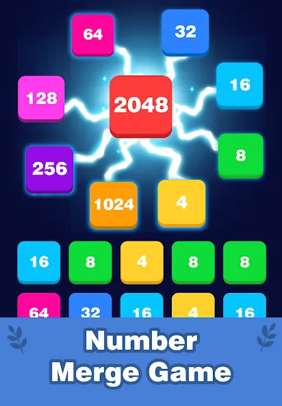 Взломанная 2248 Number block puzzle 2048 (Две тысячи двести сорок восемь)  [МОД Много денег] — последняя версия apk на Андроид screen 1