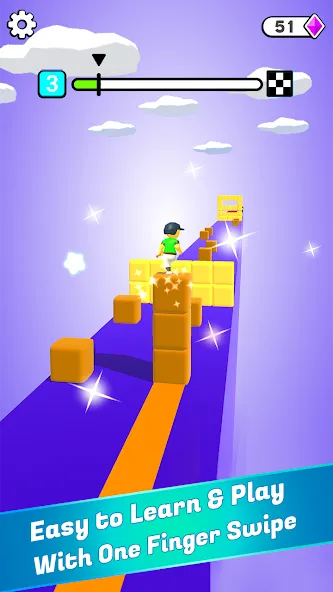 Скачать взломанную Block Surfer (Блок Серфер)  [МОД Много денег] — последняя версия apk на Андроид screen 1