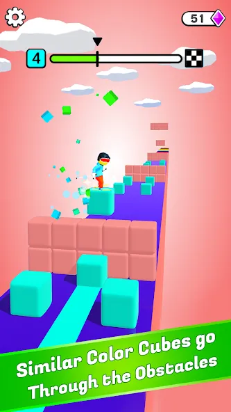 Скачать взломанную Block Surfer (Блок Серфер)  [МОД Много денег] — последняя версия apk на Андроид screen 2