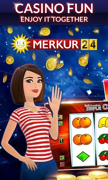 Скачать взломанную Merkur24 – Slots & Casino (Меркур24 Казино)  [МОД Все открыто] — полная версия apk на Андроид screen 1