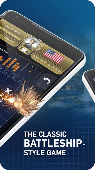 Скачать взломанную Fleet Battle — Sea Battle  [МОД Все открыто] — последняя версия apk на Андроид screen 2