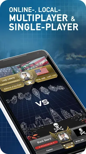 Скачать взломанную Fleet Battle — Sea Battle  [МОД Все открыто] — последняя версия apk на Андроид screen 3