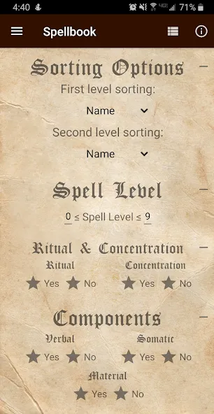 Взломанная D&D Spellbook 5e  [МОД Много монет] — полная версия apk на Андроид screen 2