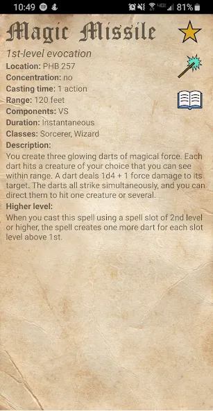 Взломанная D&D Spellbook 5e  [МОД Много монет] — полная версия apk на Андроид screen 4