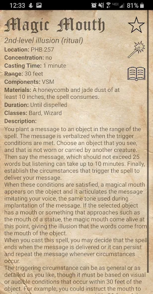 Взломанная D&D Spellbook 5e  [МОД Много монет] — полная версия apk на Андроид screen 5