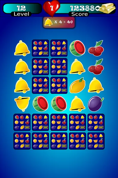 Скачать взломанную Slot Machine Fruit Memory A (Слотмашина Фруктовая Память А)  [МОД Бесконечные монеты] — полная версия apk на Андроид screen 1