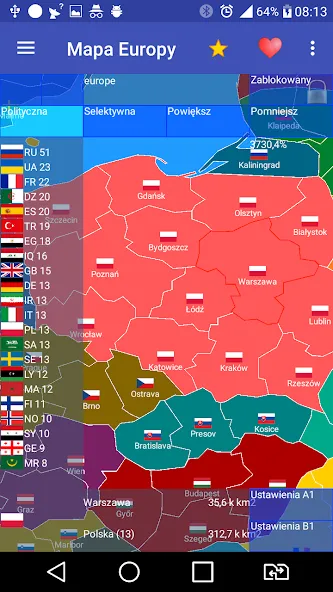 Взломанная Europe map  [МОД Меню] — полная версия apk на Андроид screen 1