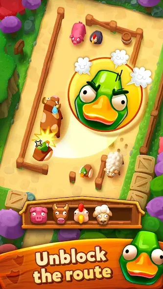 Взломанная Farm Jam: Animal Parking Game (Фарм Джам)  [МОД Бесконечные монеты] — полная версия apk на Андроид screen 1