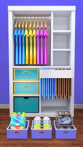 Скачать взломанную Fill the Closet: Organize Game (Фил зе Клозет)  [МОД Бесконечные деньги] — полная версия apk на Андроид screen 5