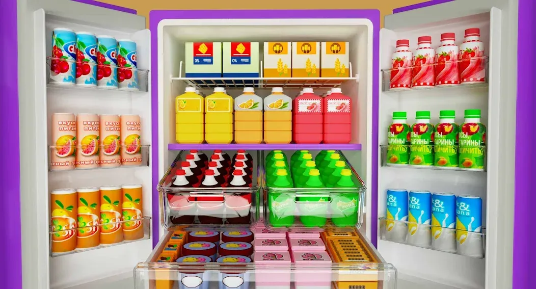 Взлом Fill Up Fridge：Organizing Game  [МОД Бесконечные монеты] — полная версия apk на Андроид screen 1