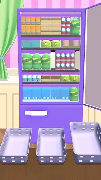 Взлом Fill Up Fridge：Organizing Game  [МОД Бесконечные монеты] — полная версия apk на Андроид screen 5