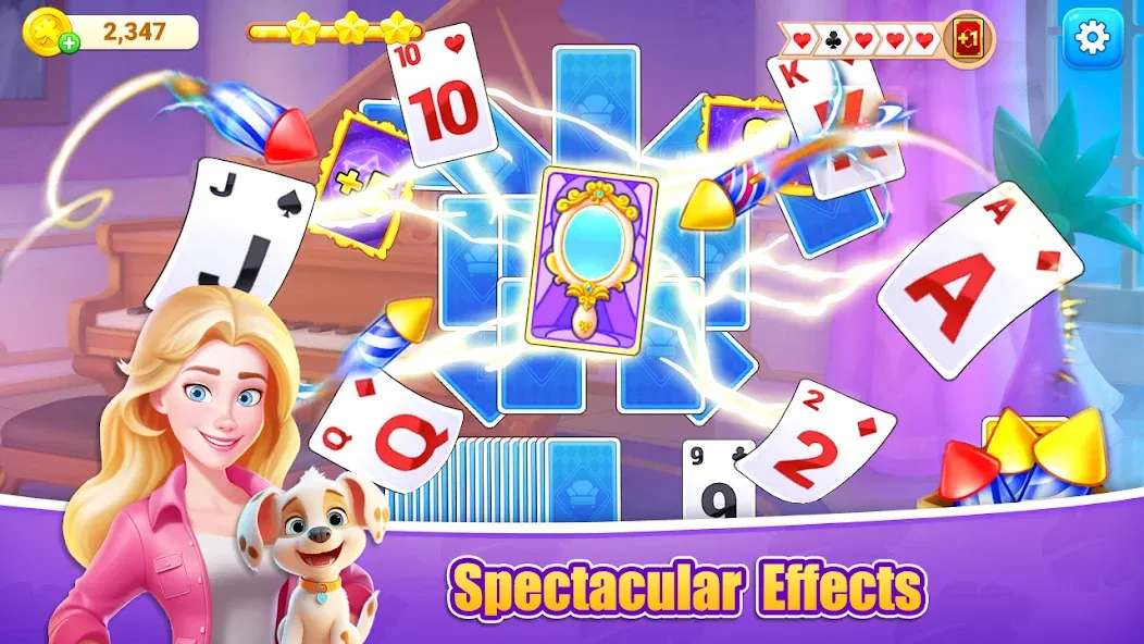 Скачать взломанную Fish Solitaire™ TriPeaks  [МОД Unlocked] — полная версия apk на Андроид screen 1