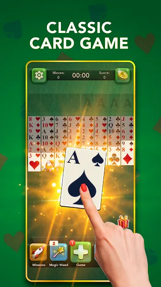 Взлом FreeCell Classic Card Game (ФриСел Классическая карточная игра)  [МОД Бесконечные деньги] — стабильная версия apk на Андроид screen 1