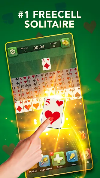 Взлом FreeCell Classic Card Game (ФриСел Классическая карточная игра)  [МОД Бесконечные деньги] — стабильная версия apk на Андроид screen 3