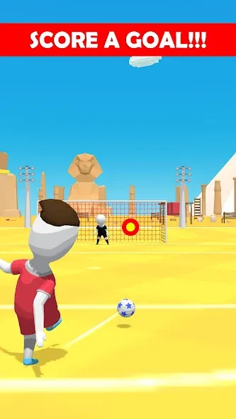 Скачать взломанную Stickman Freekick: Soccer game  [МОД Много денег] — последняя версия apk на Андроид screen 2