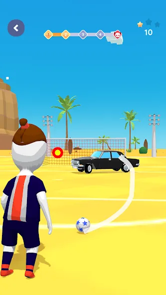 Скачать взломанную Stickman Freekick: Soccer game  [МОД Много денег] — последняя версия apk на Андроид screen 4