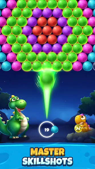 Взлом Bubble Shooter Primitive Eggs (Бабл Шутер Примитивные Яйца)  [МОД Бесконечные монеты] — полная версия apk на Андроид screen 3