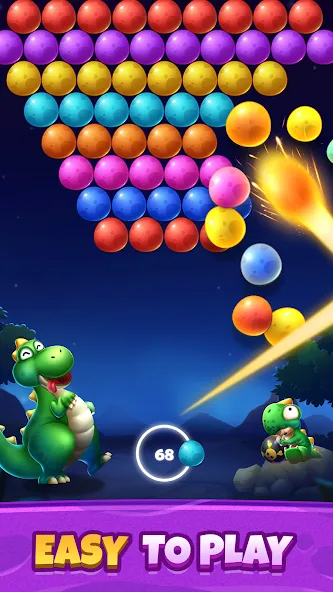Взлом Bubble Shooter Primitive Eggs (Бабл Шутер Примитивные Яйца)  [МОД Бесконечные монеты] — полная версия apk на Андроид screen 4