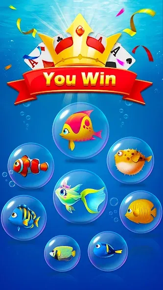 Взлом Solitaire Fish  [МОД Бесконечные деньги] — стабильная версия apk на Андроид screen 4