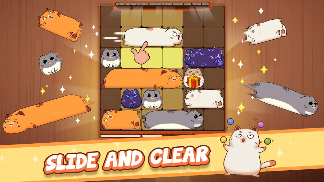 Взлом Haru Cats: Cute Sliding Puzzle (Хару Кэтс)  [МОД Много денег] — последняя версия apk на Андроид screen 1