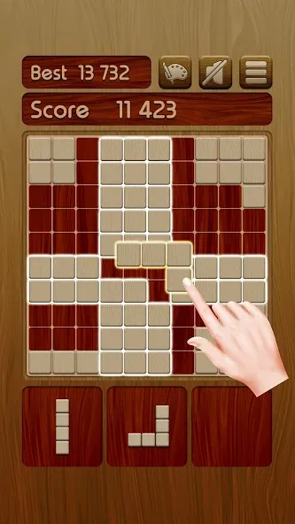 Скачать взлом Woody Block Puzzle ® (Вуди блок пазл)  [МОД Меню] — стабильная версия apk на Андроид screen 1