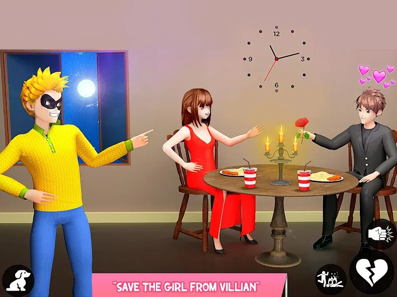 Взломанная Save the Date 3D: Life Games (Сейв зе Дэйт 3Д)  [МОД Menu] — полная версия apk на Андроид screen 5