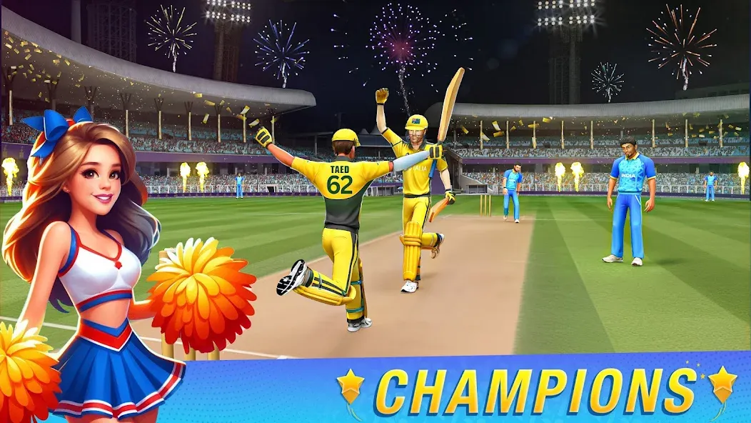 Скачать взломанную Play Cricket Games (Плей Крикет Геймс)  [МОД Mega Pack] — полная версия apk на Андроид screen 1