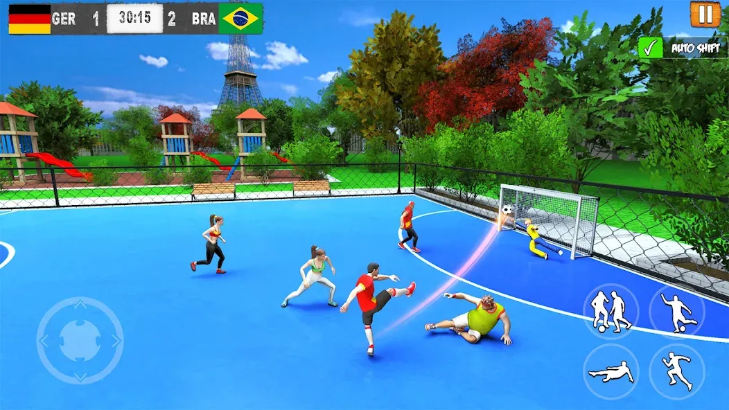 Взломанная Street Football: Futsal Games (Стрит Футбол)  [МОД Menu] — стабильная версия apk на Андроид screen 1