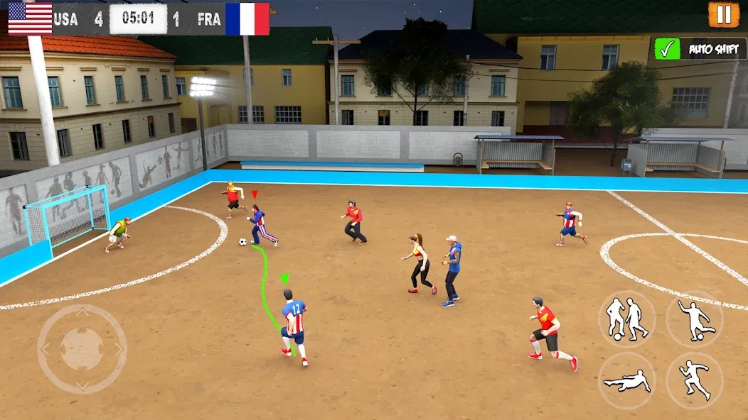 Взломанная Street Football: Futsal Games (Стрит Футбол)  [МОД Menu] — стабильная версия apk на Андроид screen 3